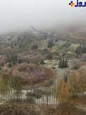 اولين برف پاييزي داخل شهر تهران + عکس
