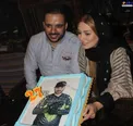 تصویری از سحر قریشی در جشن تولد برادرش که مدافع حرم شد