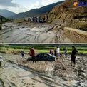 باران روستای توریستی را به زیر گل برد+ عکس