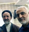 شهید حاج قاسم سلیمانی و مرحوم دعایی در یک قاب + عکس