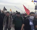 عكس/حضور يك مقام ارشد بدون محافظ در راهپيمایی اربعين