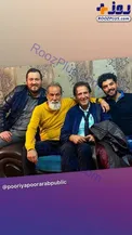 ابولفضل پور عرب در کنار سینا مهراد و پدرش/عکس
