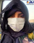 ظاهر عجیب و غریب مونا فرجاد از ترس کرونا +عکس