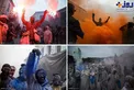 تصاویری جالب از جشنواره پودرهای رنگی در یونان‎