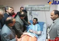 عیادت وزیر راه از مجروحان حادثه ریلی امروز + عکس