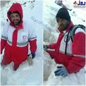 عکس/ میزان ارتفاع بالای برف در منطقه پادنا محل سقوط هواپیمای آسمان