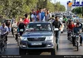 استقبال پرشور آملی ها از قاسم رضایی با ماشین شاسی بلند + عکس