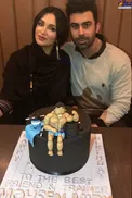 عكس/تصويري از بازيگر زن معروف در شب تولد همسر بدنسازش