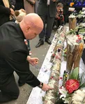 عکس/ ادای احترام نماینده سازمان ملل به جانباختگان پلاسکو