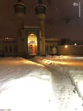 عکس/ مسجد خاتم الانبیاء مسکو بعد از بارش برف