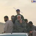 شهید حاج قاسم سلیمانی و شهید ابومهدی المهندس در سیل خوزستان