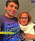 جدیدترین عکس آقای بازیگر و مادرش