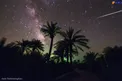 عکس کم‌نظیر از رصد بارش شهابی برساوشی در کویر مرکزی ایران