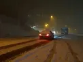 بارش برف شدید در محور هراز