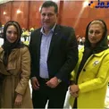 اسطوره فوتبال درکنار زن و خواهر زنش در یک مهمانی + عکس