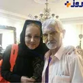 عکس/ بازیگر معروف ایرانی در کنار پدر!