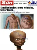 تصویری از پیش بینی صورت و اندام انسان درسال 3000 +عکس