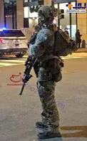 عکس/ استفاده از صدا خفه کن در اسلحه‌های نظامیان آمریکایی در واشنگتن