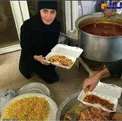 الناز شاکردوست پای دیگ نذری + عکس