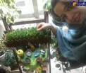 عکس متفاوت خانم بازیگر با سفره هفت سین