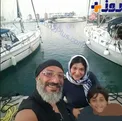 بازیگر ایرانی و همسرش در سواحل اروپا+عکس