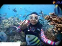 عکسی دیده نشده از بازیگر زن مشهور زیر دریا