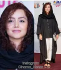 مانتو و شلوار متفاوت خانم بازیگر با موهایی فرفری+عکس