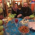 بازیگر زن تلویزیون و همسرش در کنار سفره هفت سین+عکس