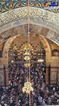 عکس/ برگزاری باشکوه نماز جمعه در مسجدالاقصی با حضور چند صد فلسطینی