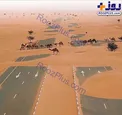 تصویری جالب از آزاد راه منتهی به ابوظبی