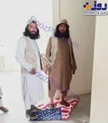 پرچم آمریکایی‌ها زیر پای طالبان افتاد+عکس