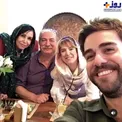 آتیلا پسیانی در کنار دختر و پسر و همسر بازیگرش/عکس