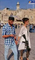 عکس/دختر اسرائیلی با مسلسل در مسجد الاقصی