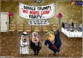 عکس/ کاریکاتور جالب ایندیپندنت از مهمانی ضدایرانی ترامپ