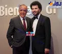 عکس کارگردان «متری شش و نیم» با مدیر جشنواره ونیز