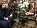 چهره غمگین نسرین مقانلو در سوگ پدر + عکس