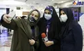 سلفی کرونایی بهنوش بختیاری با خانم خبرنگار+عکس