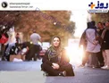رفتار عجیب و غریب خانم بازیگر وسط خیابان+عکس