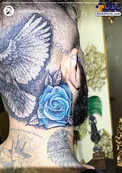 بد آموزی های اميرتتلو تمامی ندارد/ يک خالكوبی عجيب ديگر از خوانند زير زمينی!+عكس