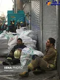 لحظه کوتاه استراحت برای قهرمانان پلاسکو + عکس