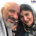 ژست عاشقانه امیر جعفری و همسرش ریما رامین فر+عکس