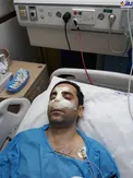 معاون باشگاه استقلال در عمل جراحی + عکس