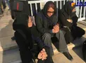 عکس/ مهناز افشار در مراسم تشییع پیکر آتش‌نشان‌ها