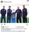 پست اینستاگرامی برانکو دربراه پرسپولیس