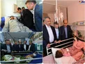 عکس/ عیادت استاندار گلستان از مصدومان حادثه تصادف مینی بوس و تریلی