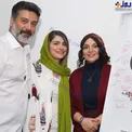 حمیدرضا پگاه و همسرش و الهام پاوه نژاد+عکس