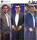 بردپیت و دیوید بکهام با لباس کردی! +عکس