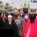 حجاب خانم بازیگر و همسرش در کربلا/عکس