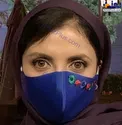ماسک گل گلی خانم بازیگر در روزهای کرونایی+عکس