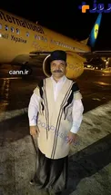 حضور يك هموطن با لباس محلي در قلب اروپا+عكس